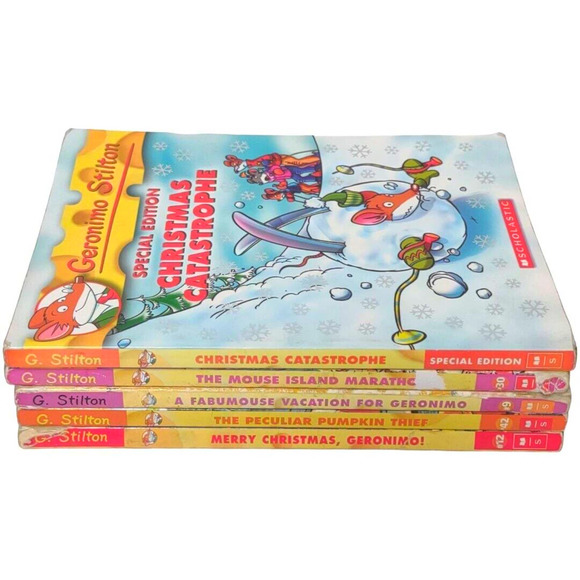 Geronimo Stilton Books Lot Of 5 Childrens Entertainment Family Fun - Picture 9 of 11